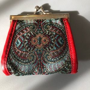 ‘Made In Italy’ Micro Multi-Colored Beaded Change Purse, Vintage
